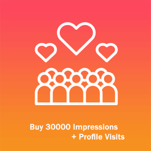 Buy 30000 Impressions + Profile Visits
